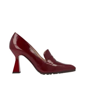 Lodi Safa Merlot Heeled Loafer