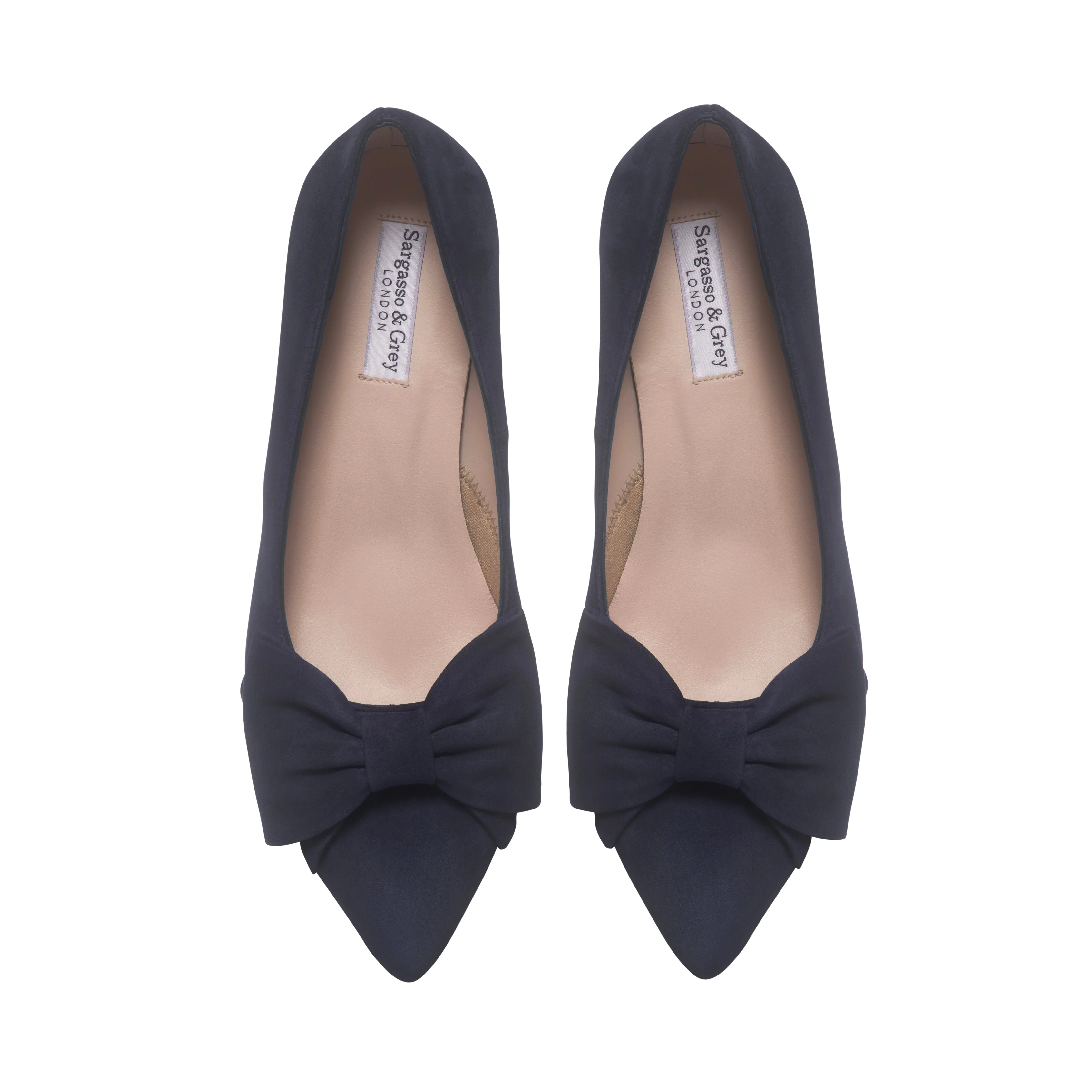 Lori Extra-Wide Fit Court Shoe – Navy Suede