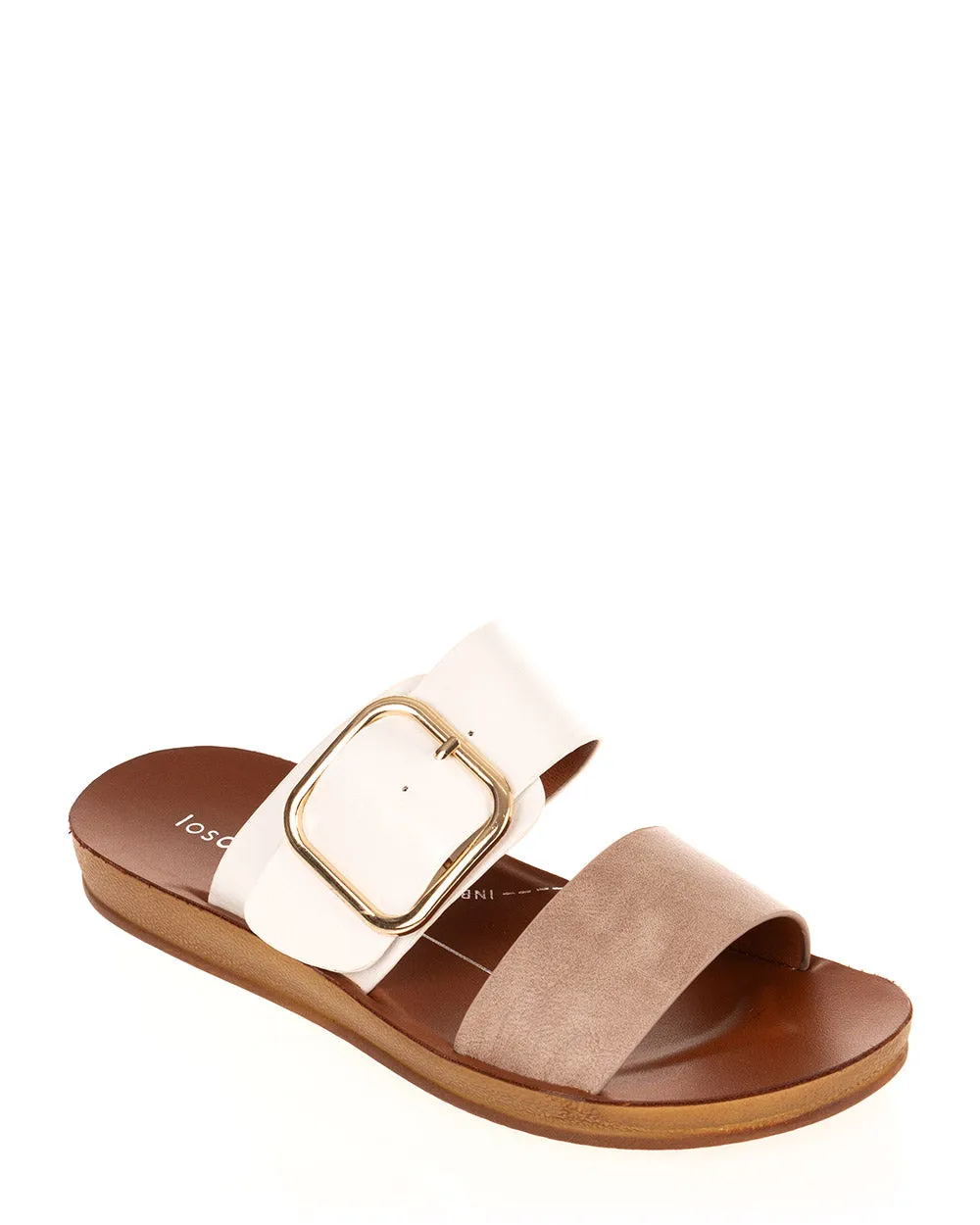 Los Cabos Doti Taupe/White