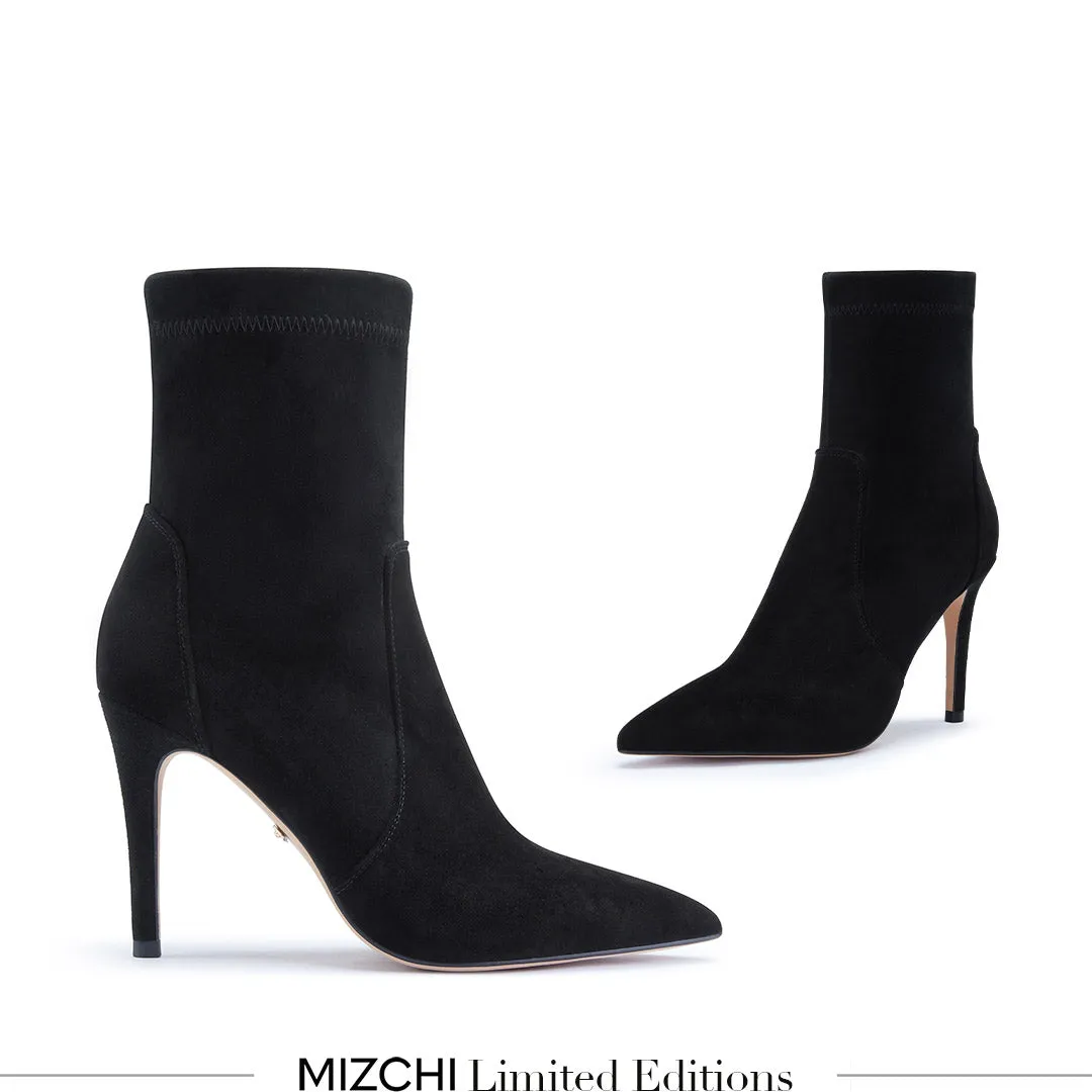 *MACON - stretch suede ankle boots