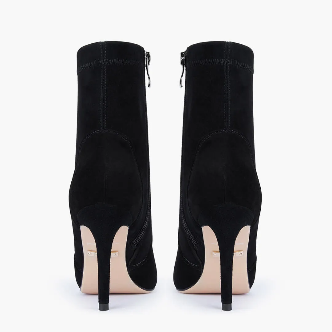 *MACON - stretch suede ankle boots