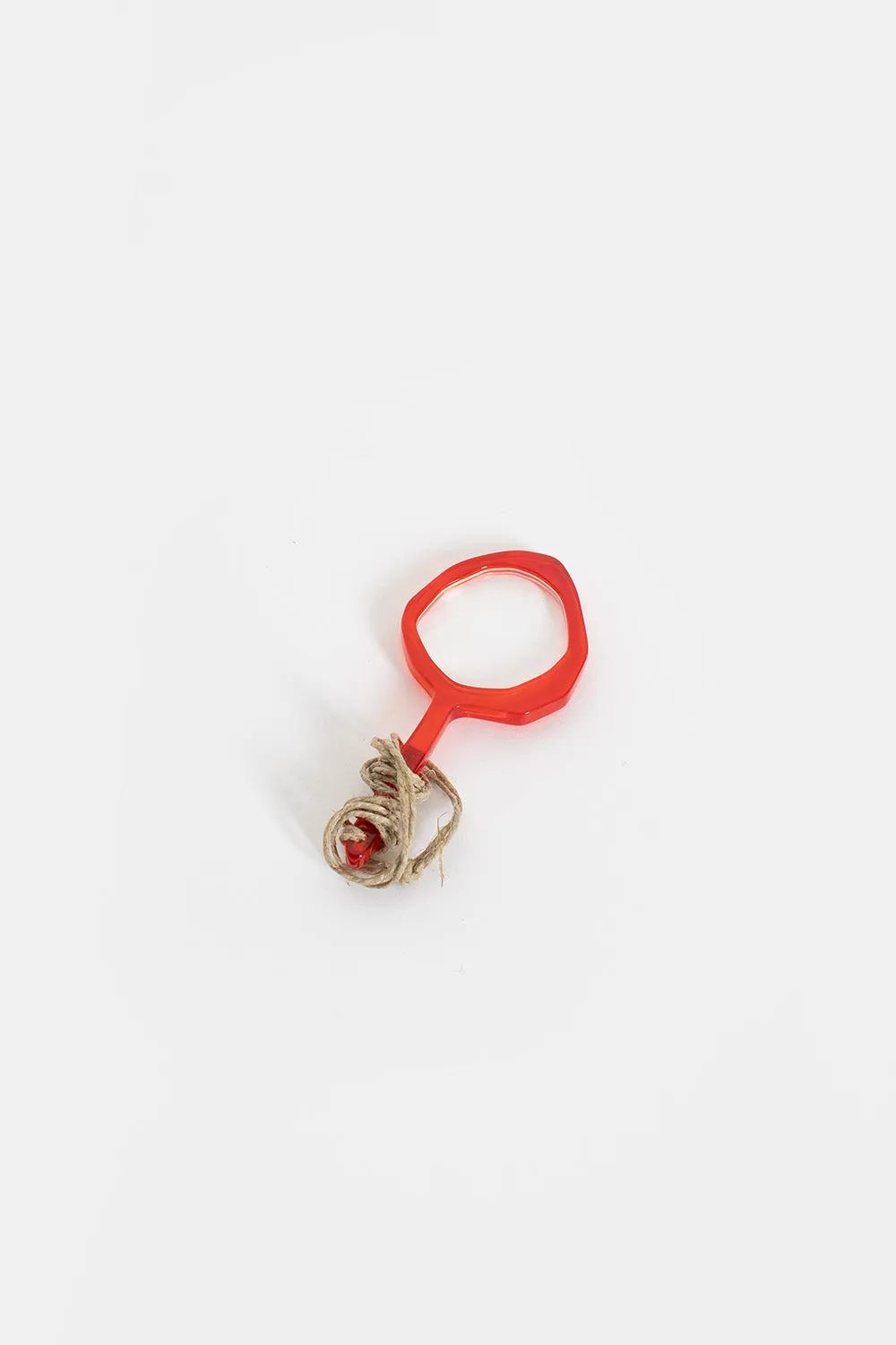 Magnifying Glass Pendant Red