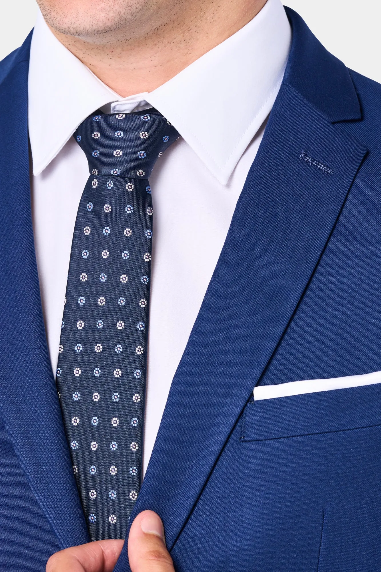 Medium Blue 2 Button Suit