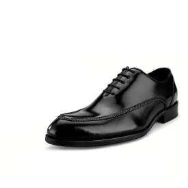 Men 3CM Heel Lace Up Low Top Dress Shoes