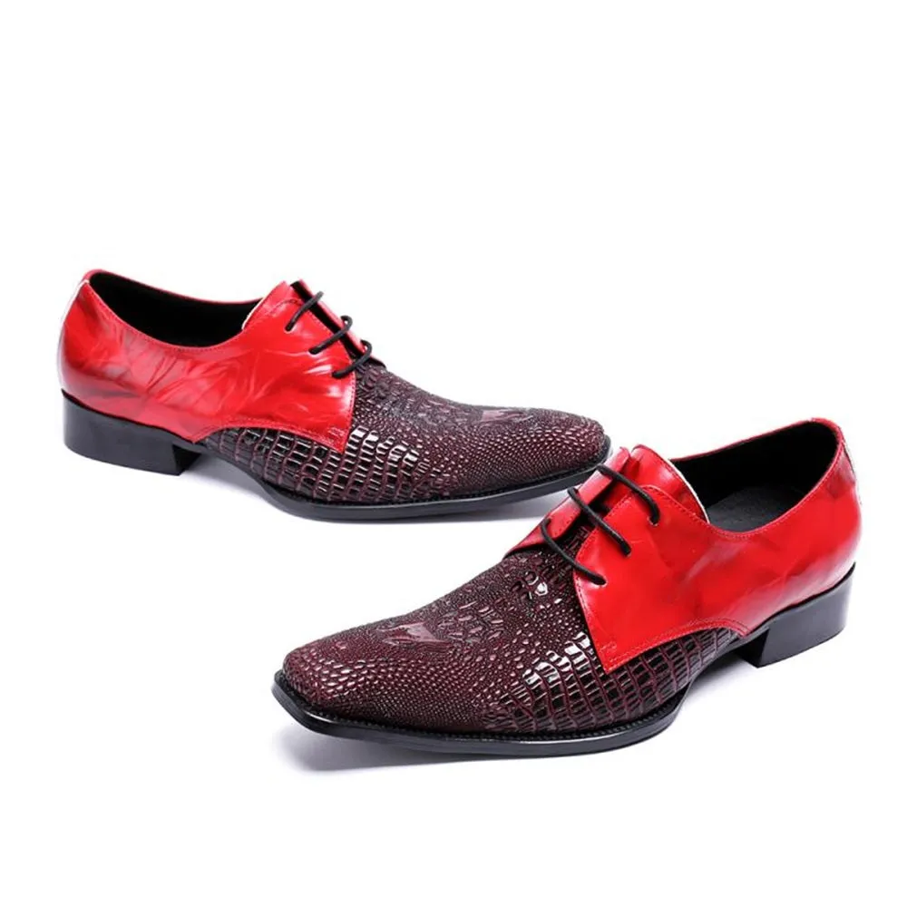 Men Lace Up Two Tones Oxofrd Shoes