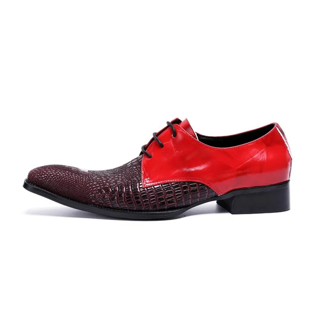 Men Lace Up Two Tones Oxofrd Shoes