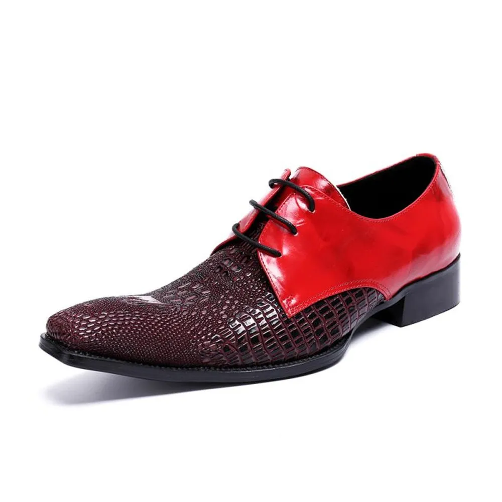 Men Lace Up Two Tones Oxofrd Shoes