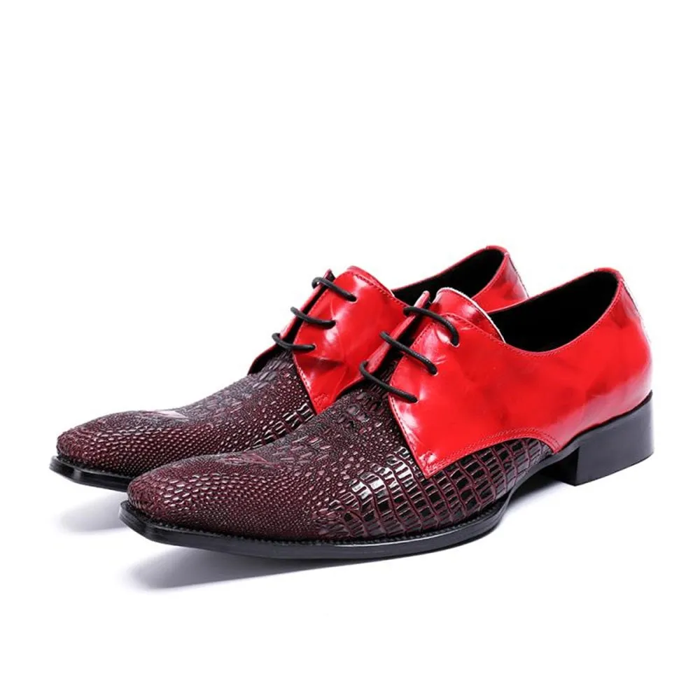 Men Lace Up Two Tones Oxofrd Shoes