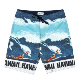 Men's Classic Boardshorts - Big Wave Blue