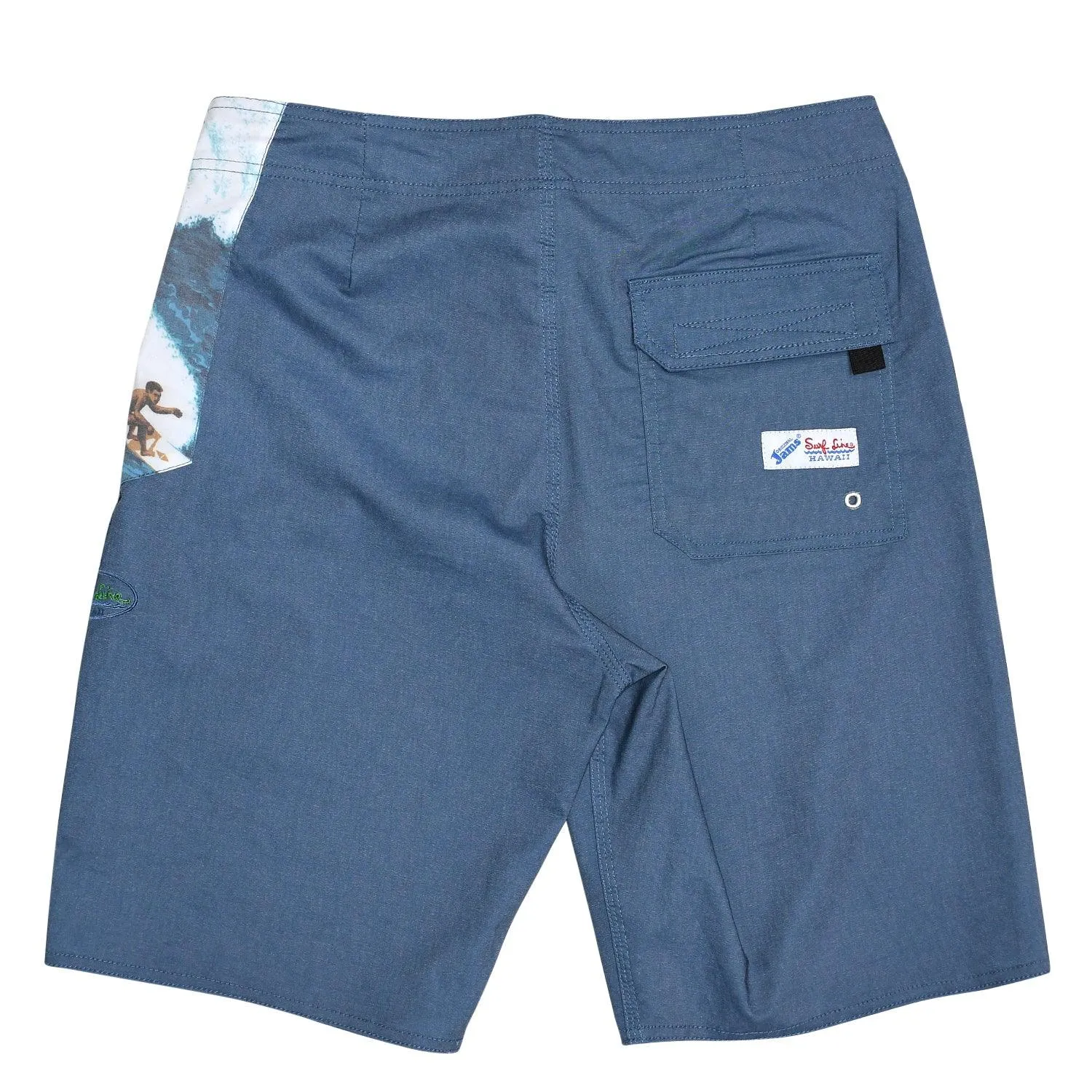 Men's Classic Solid Boardshort - Navy Big Wave