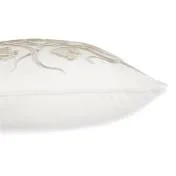 Mia Embroidered Pale Mink Cushion