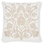 Mia Embroidered Pale Mink Cushion