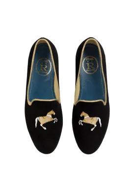 Mimosas Slippers Carrousel | Black & Gold