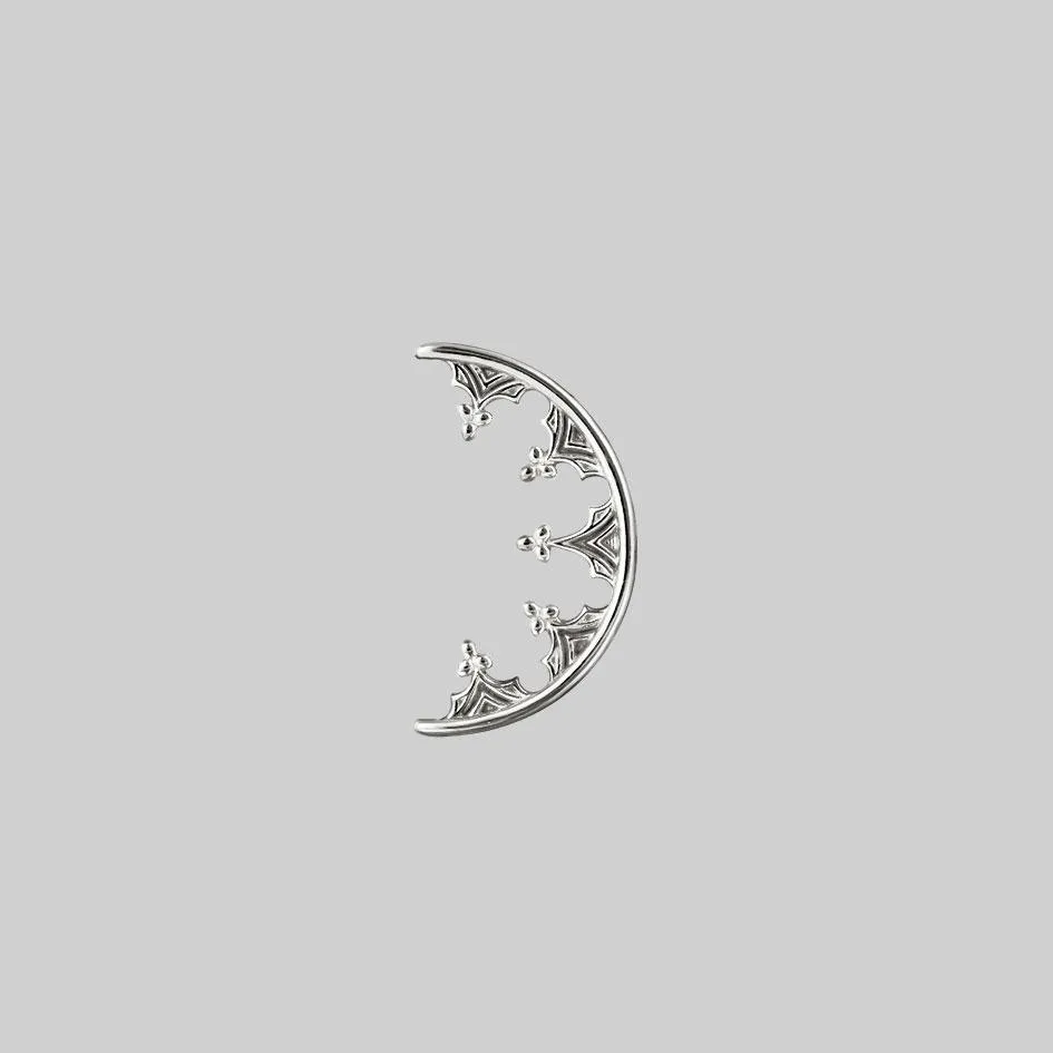 MORWENA. Gothic Arch Stud Earring - Silver