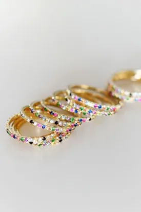 Multi-Colored Eternity Band