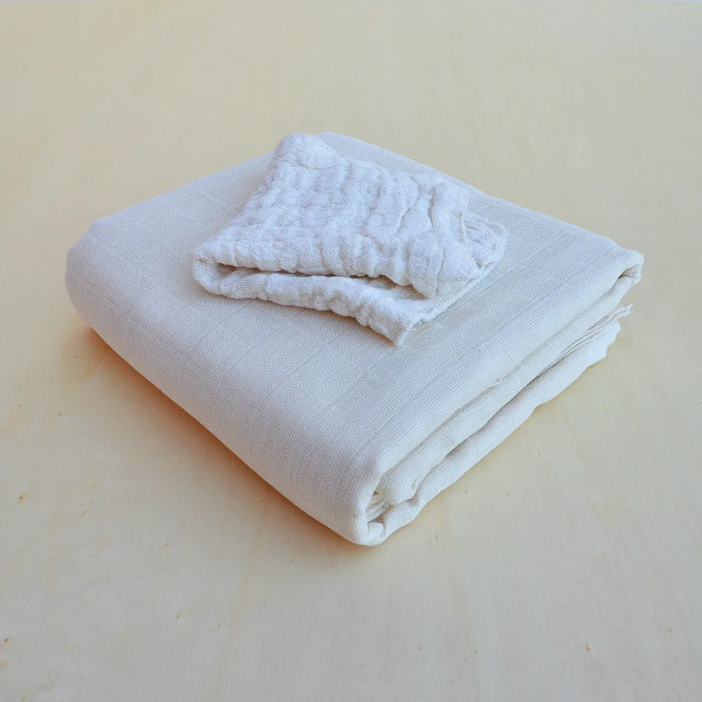 Muslin Nappy Liners - Organic Cotton Muslin (5/10 pack)