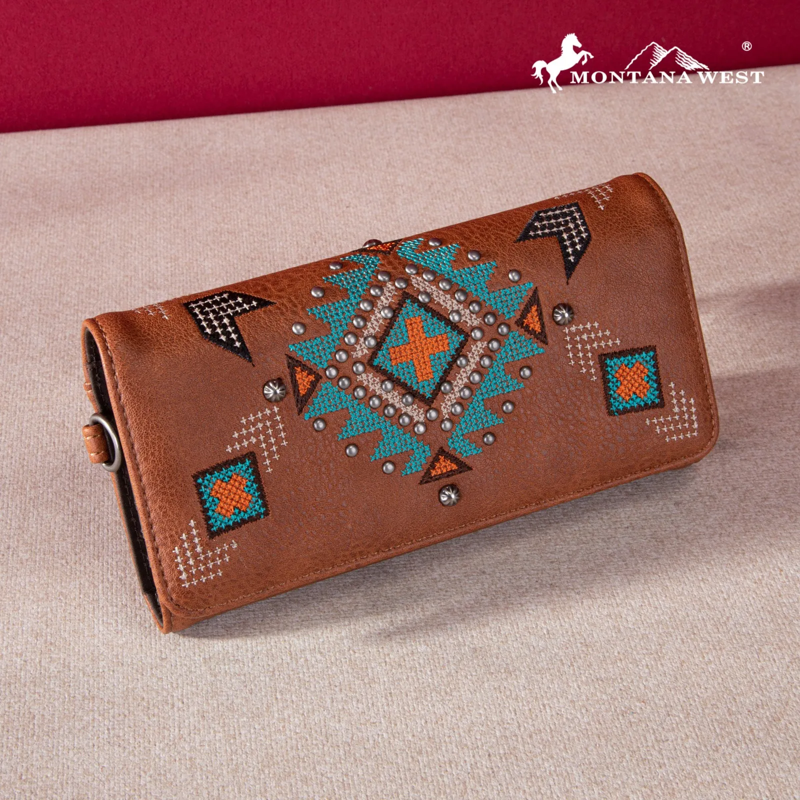 MW1248-W002 Montana West Embroidered Collection Wallet