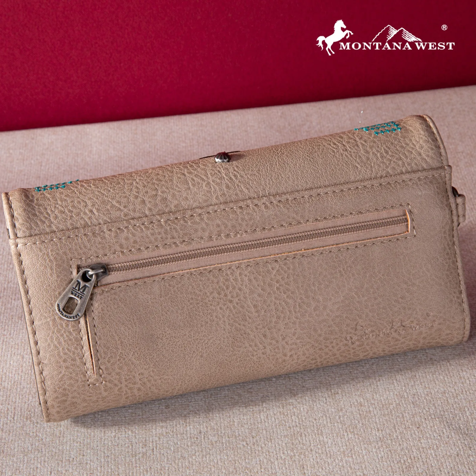 MW1248-W002 Montana West Embroidered Collection Wallet