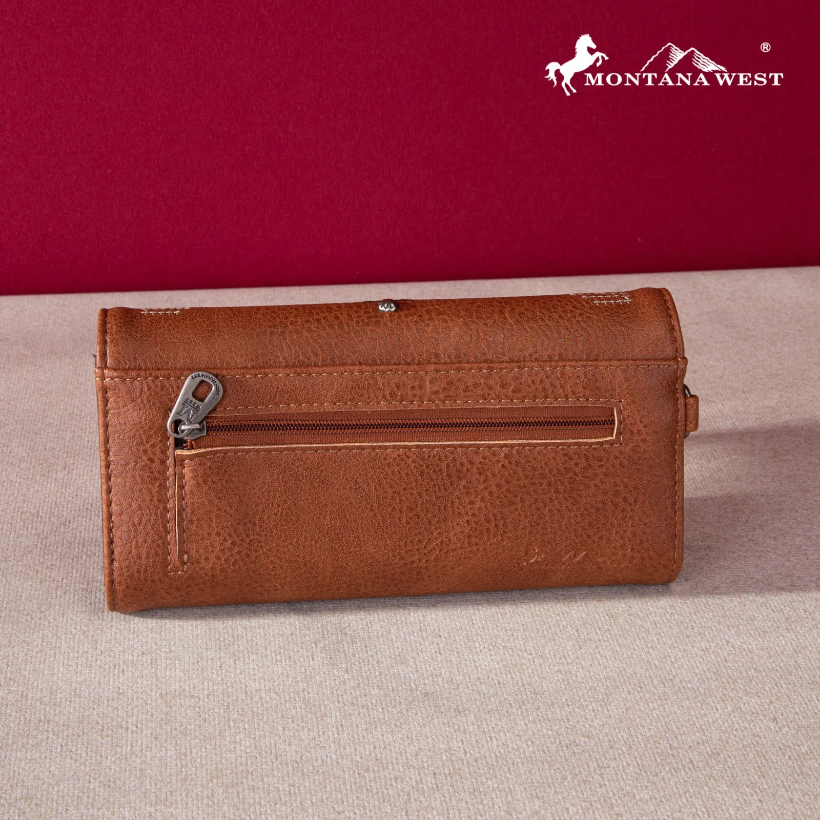 MW1248-W002 Montana West Embroidered Collection Wallet