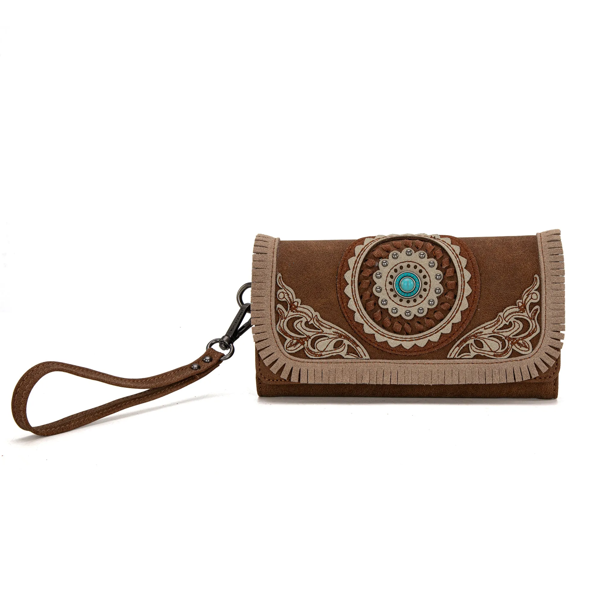 MW1291-W002 Montana West Concho Embroidered Collection Wallet