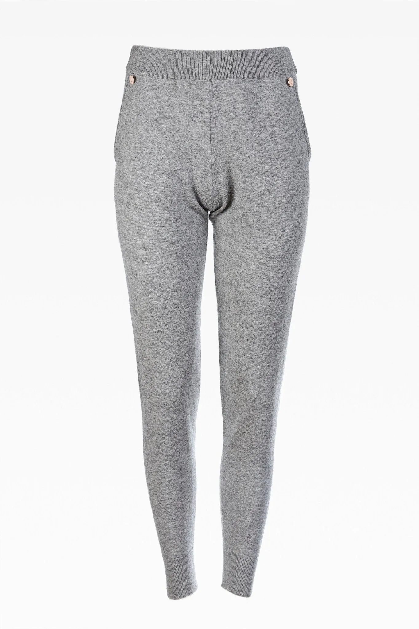 Myla Pearl Grey Ladies Joggers: Luxury Cashmere & Wool Blend Loungewear