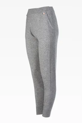 Myla Pearl Grey Ladies Joggers: Luxury Cashmere & Wool Blend Loungewear