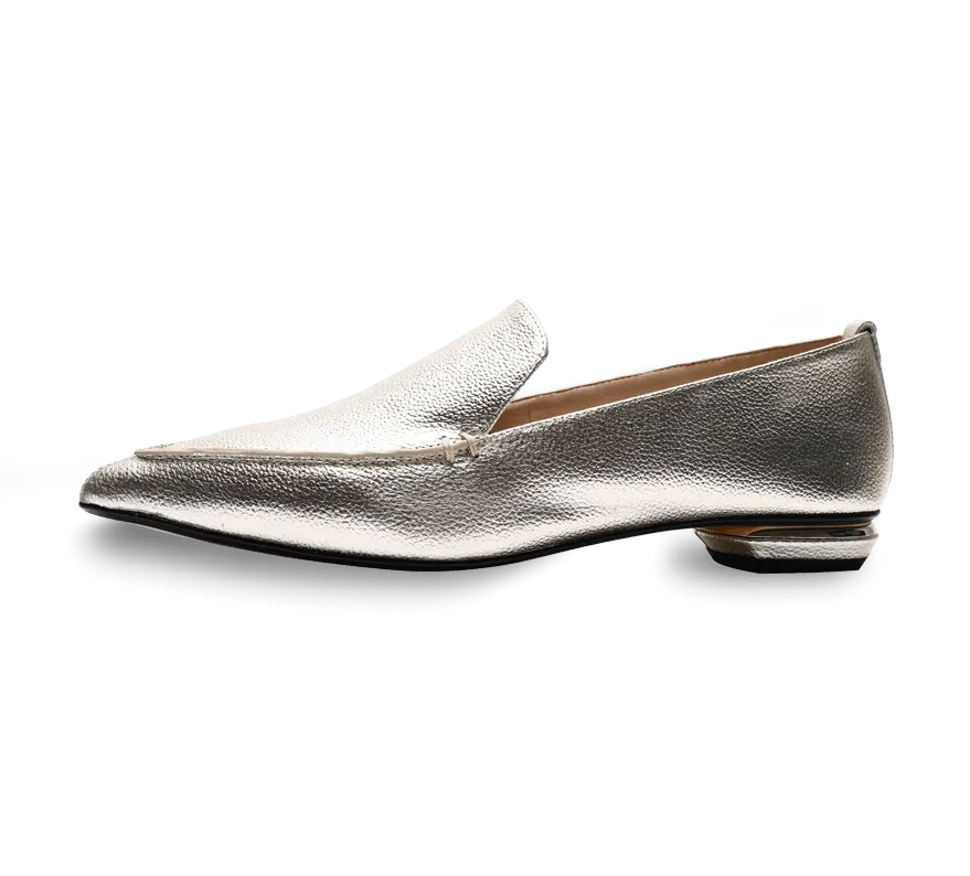 Octavia Beveled Heel Loafer