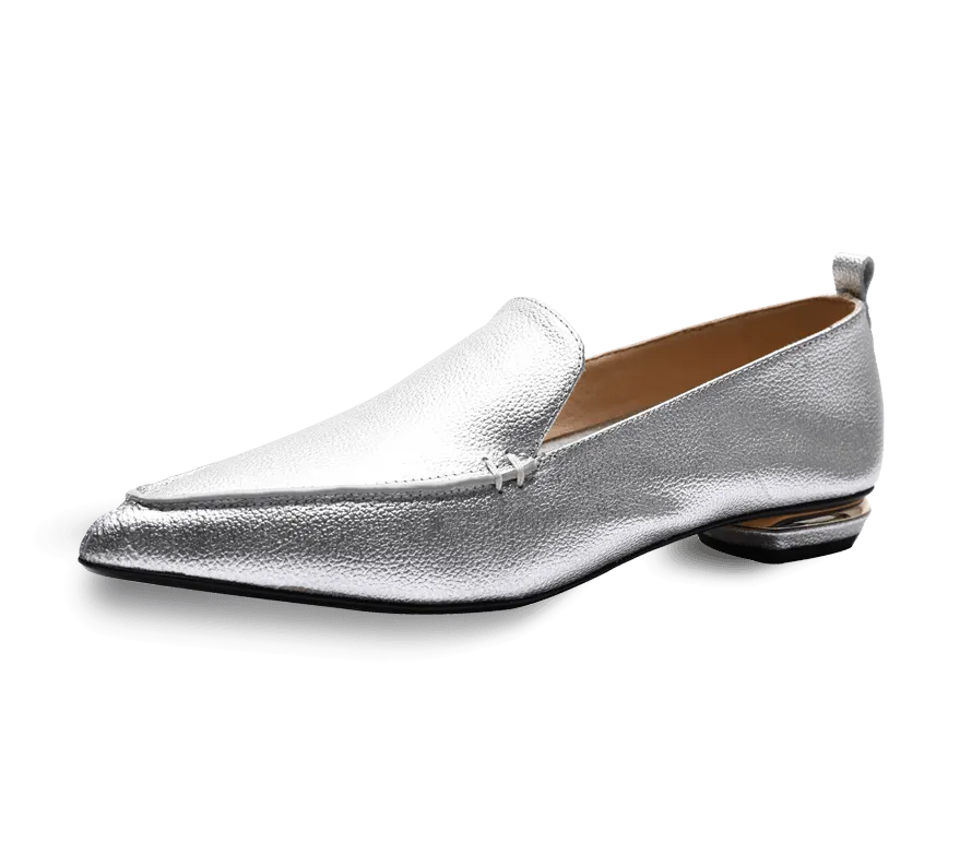 Octavia Beveled Heel Loafer