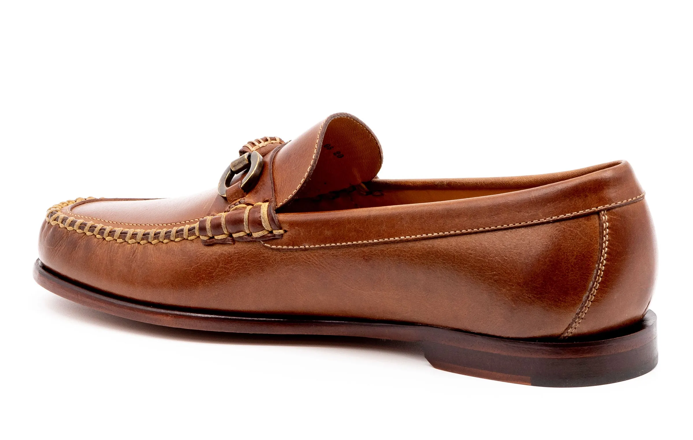 Old Row Saddle Leather Horse Bit Loafers - Cigar