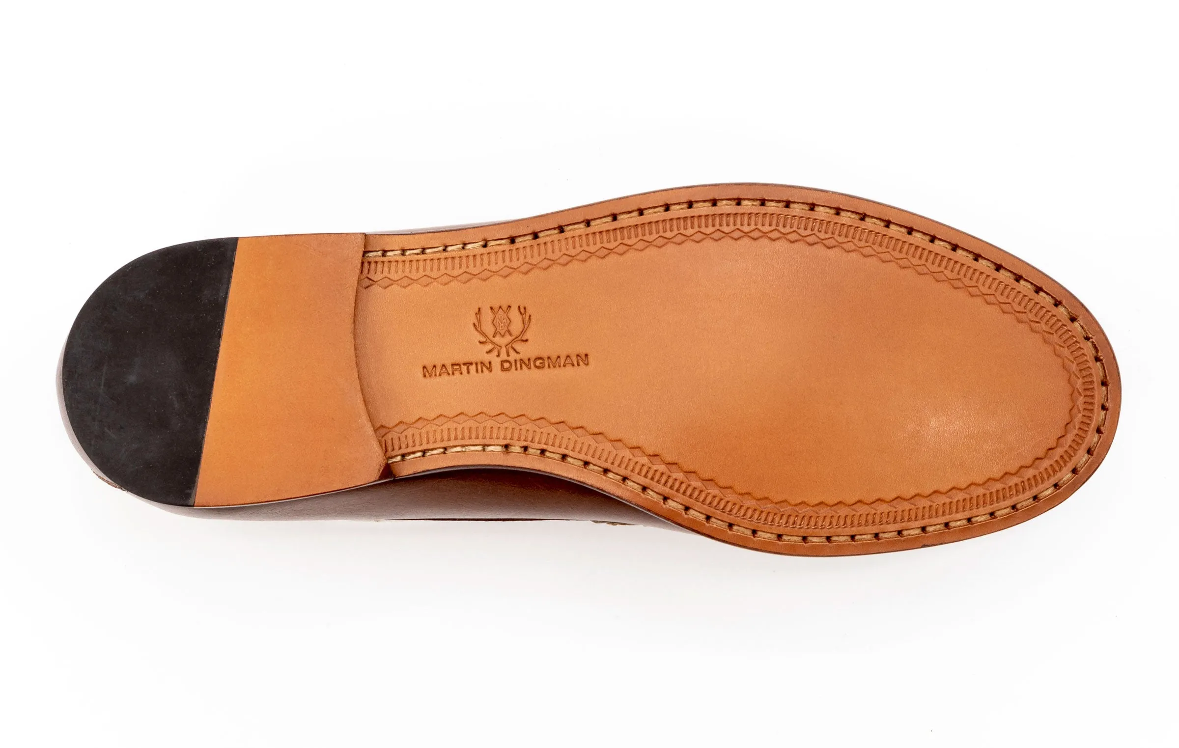 Old Row Saddle Leather Horse Bit Loafers - Cigar