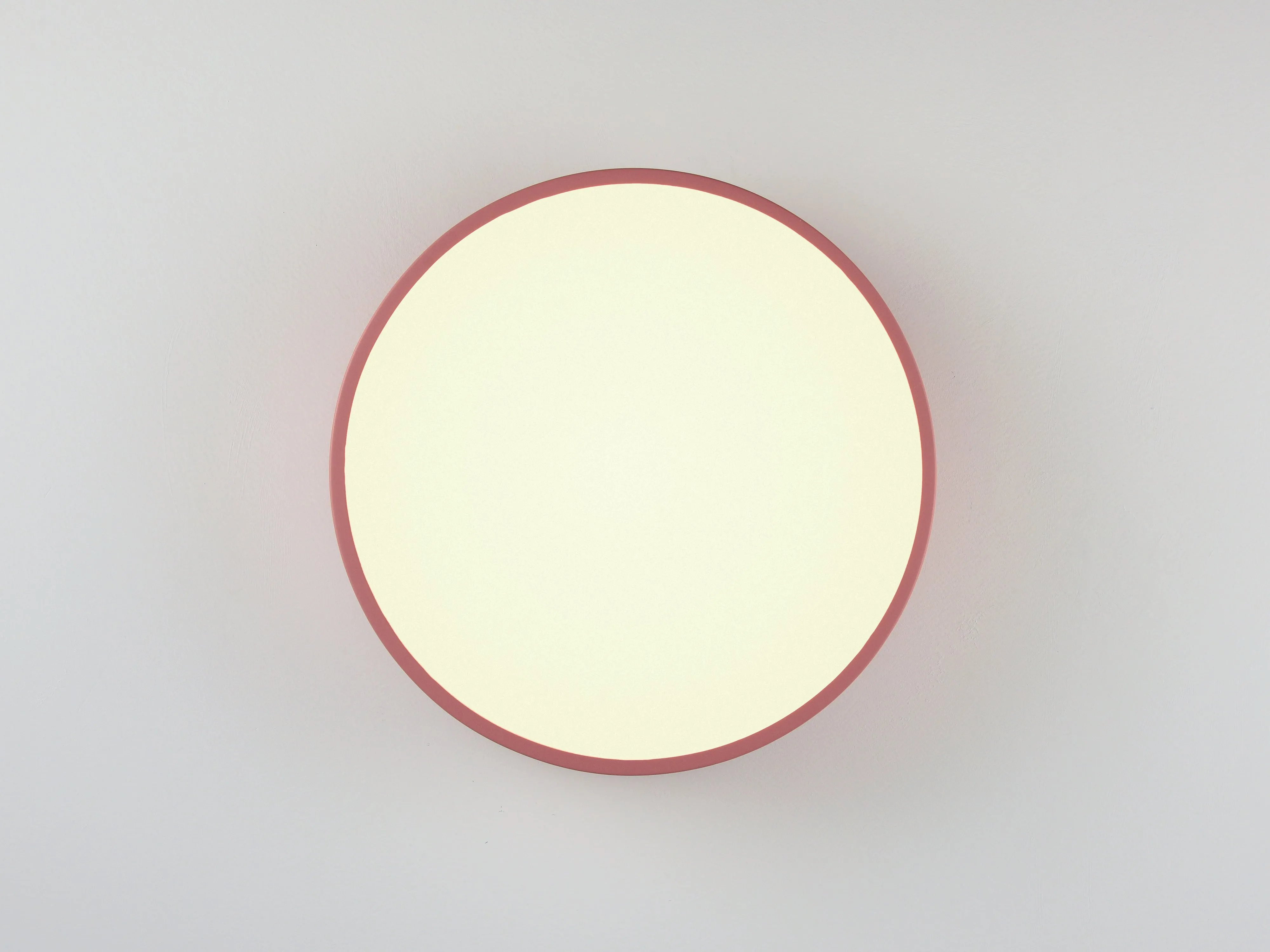 Pink diffuser flush ceiling light