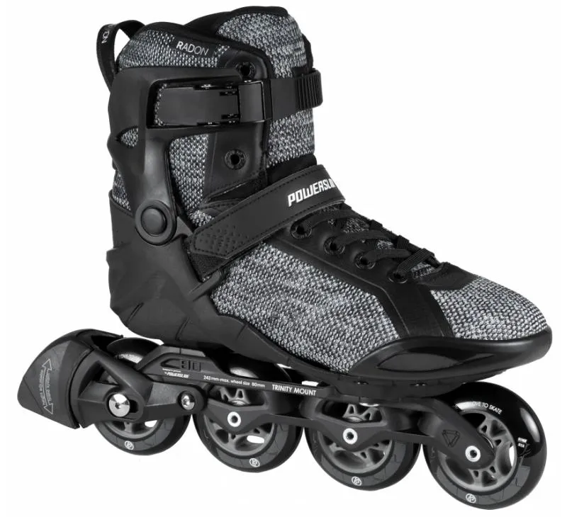 Powerslide Radon Black White 90 Inline Skates