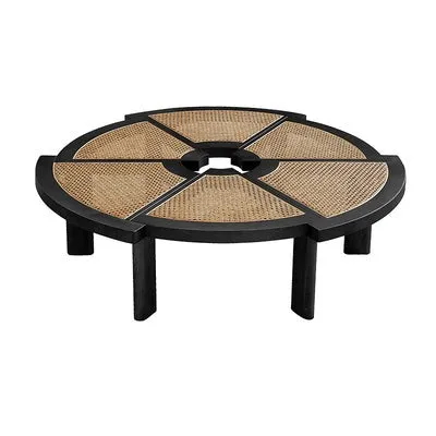 Replica Rio Low Rattan and Wood Coffee Table