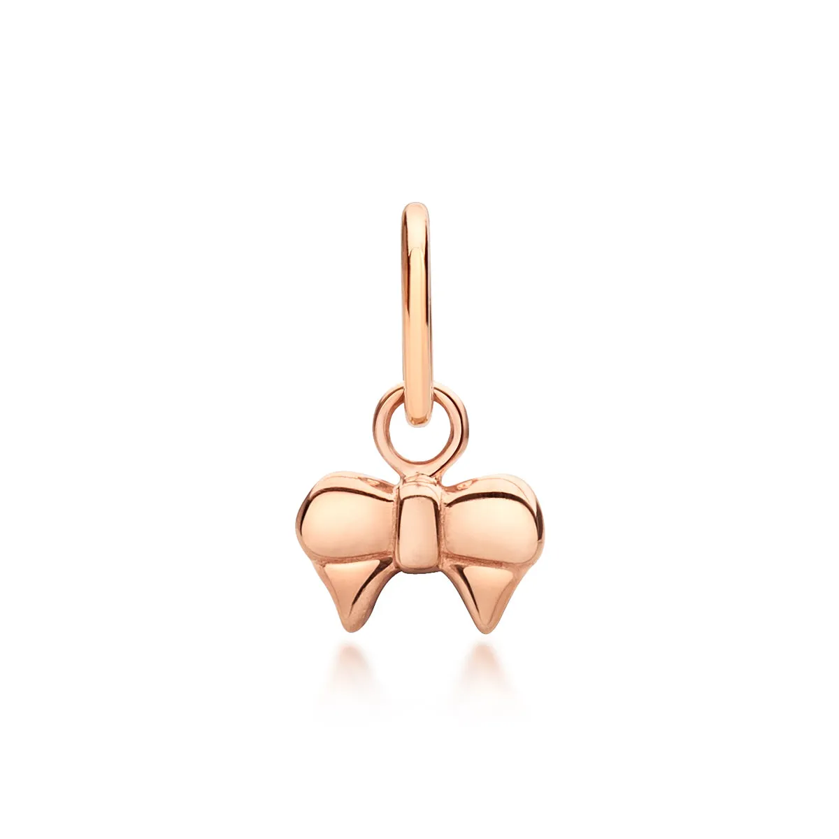 Ribbon Bow Pendant - Rose Gold