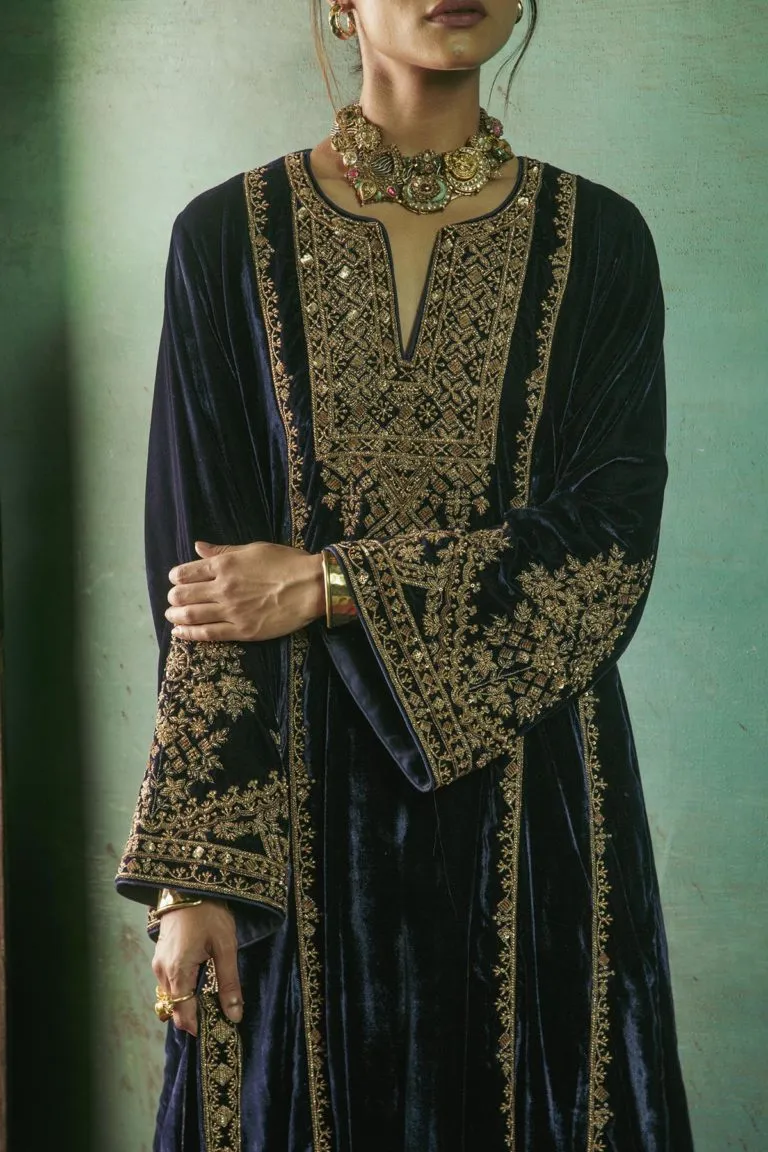 Shabnami Zardozi Kurta Set-Heavy