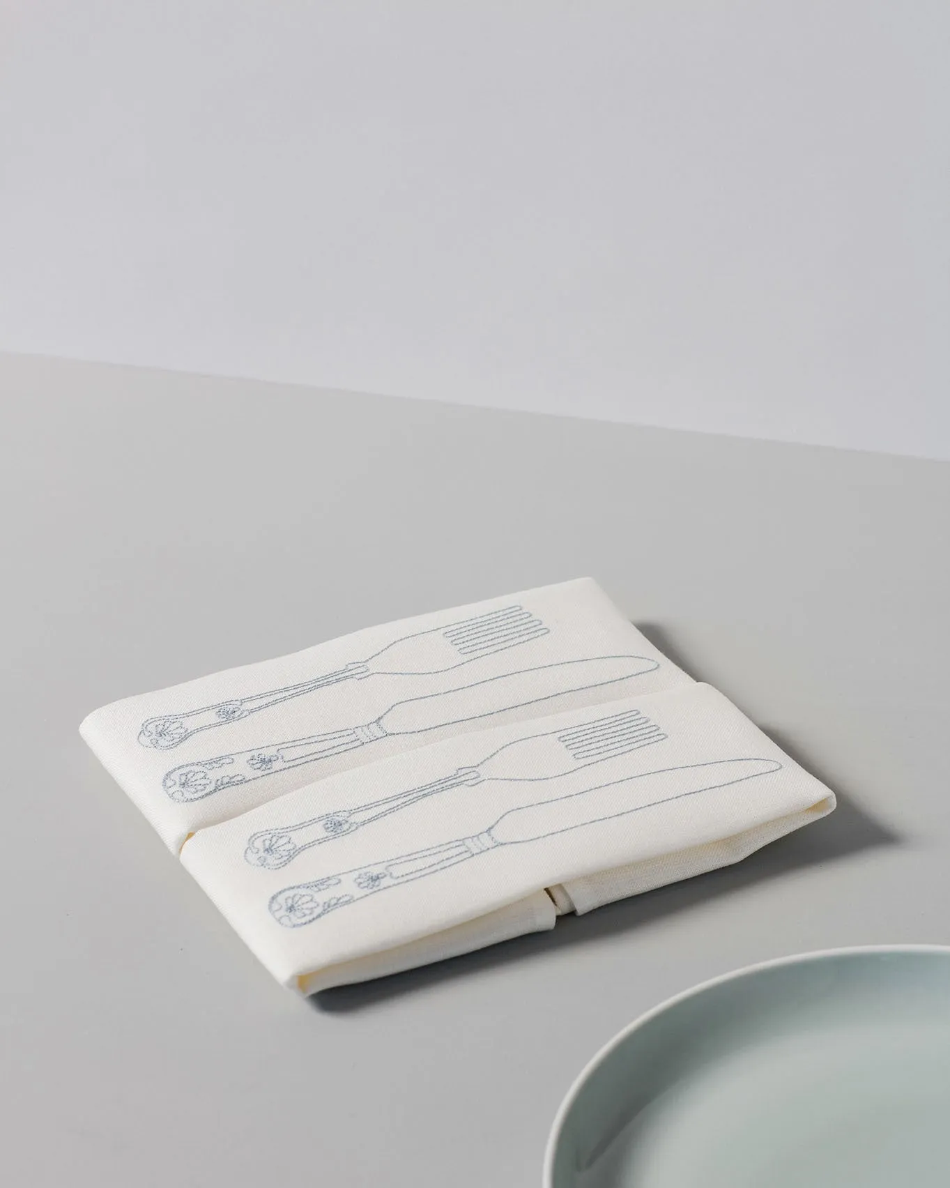 Silver Service Linen Napkin