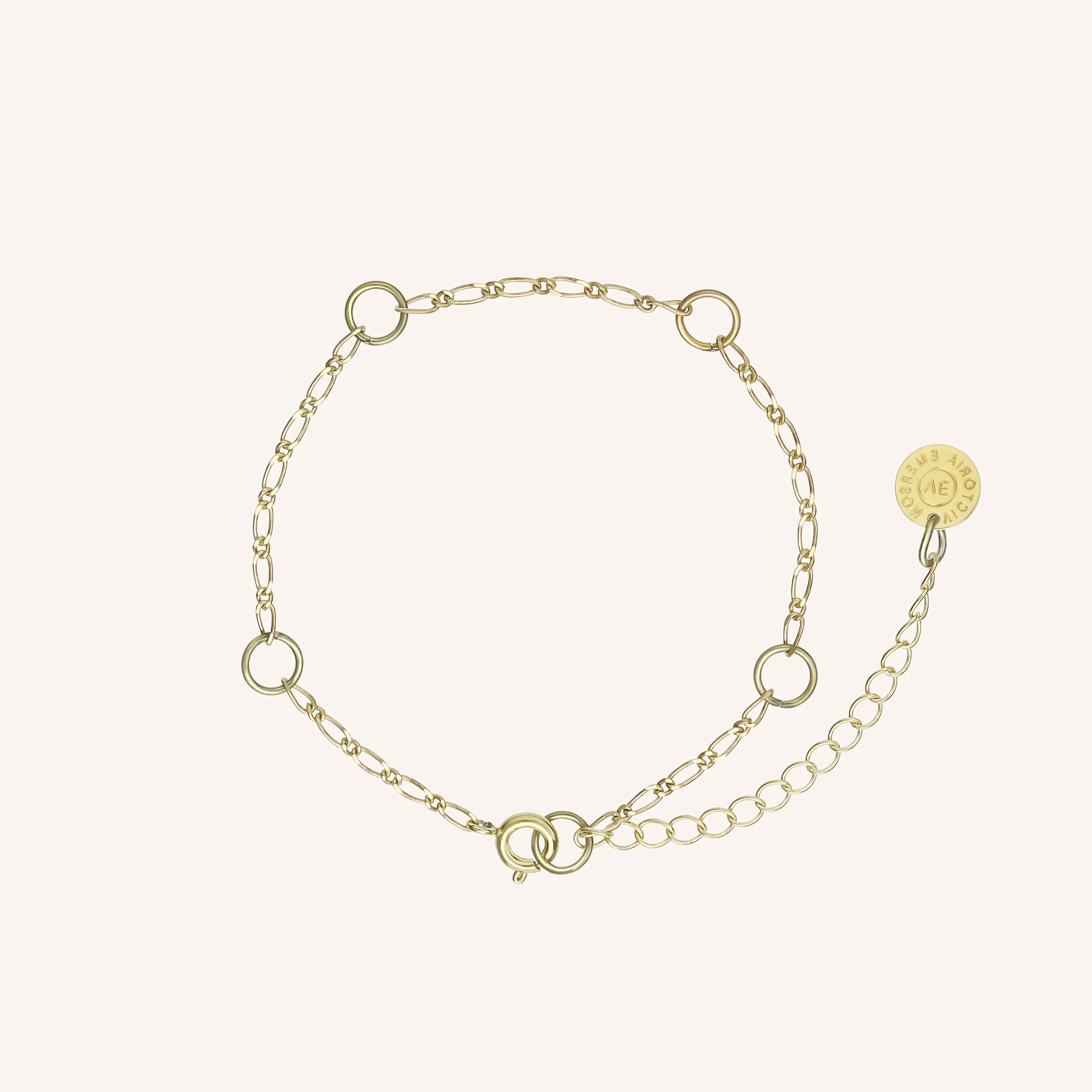 Simple Round Link Chain Bracelet