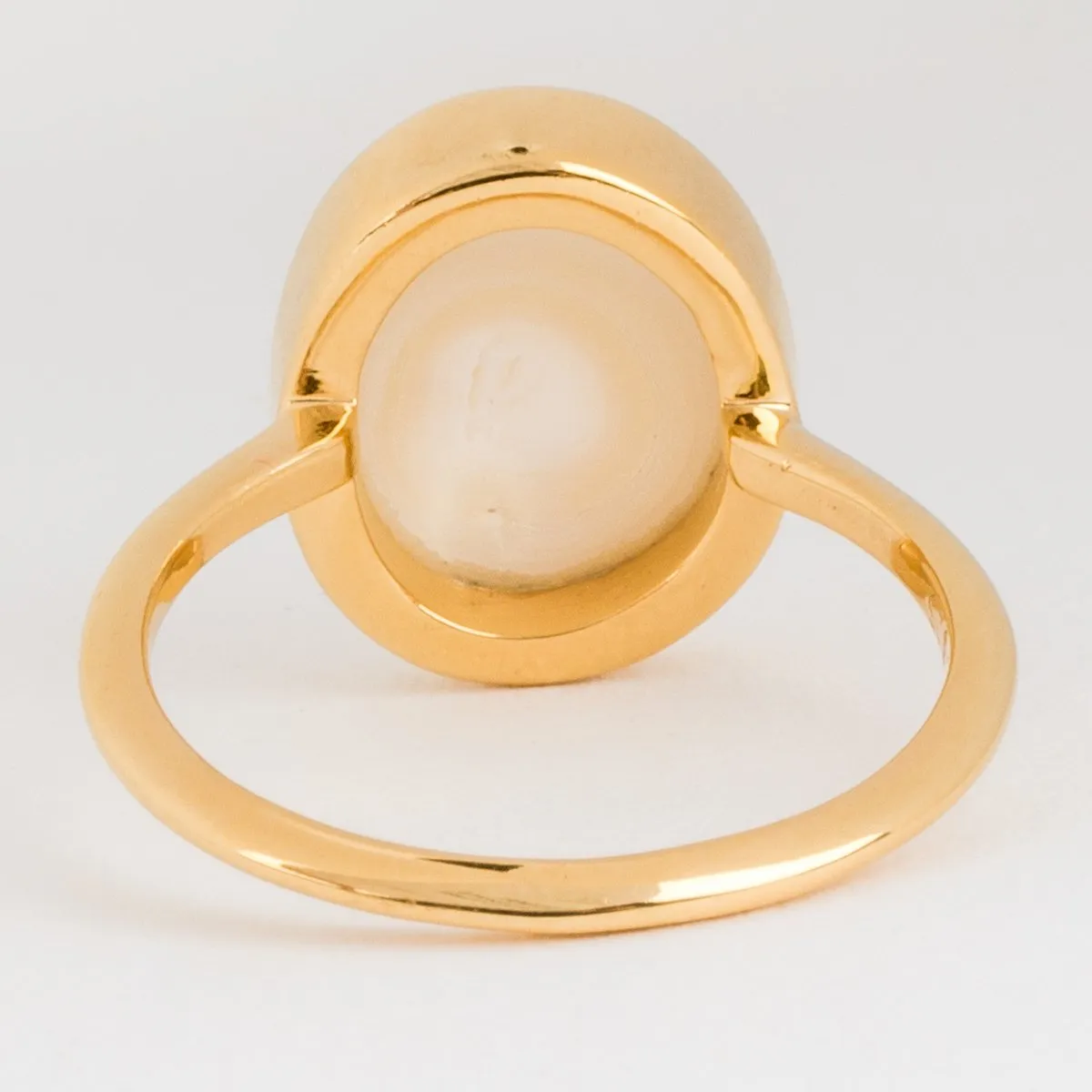 Simple Semi Precious Pearl Ring