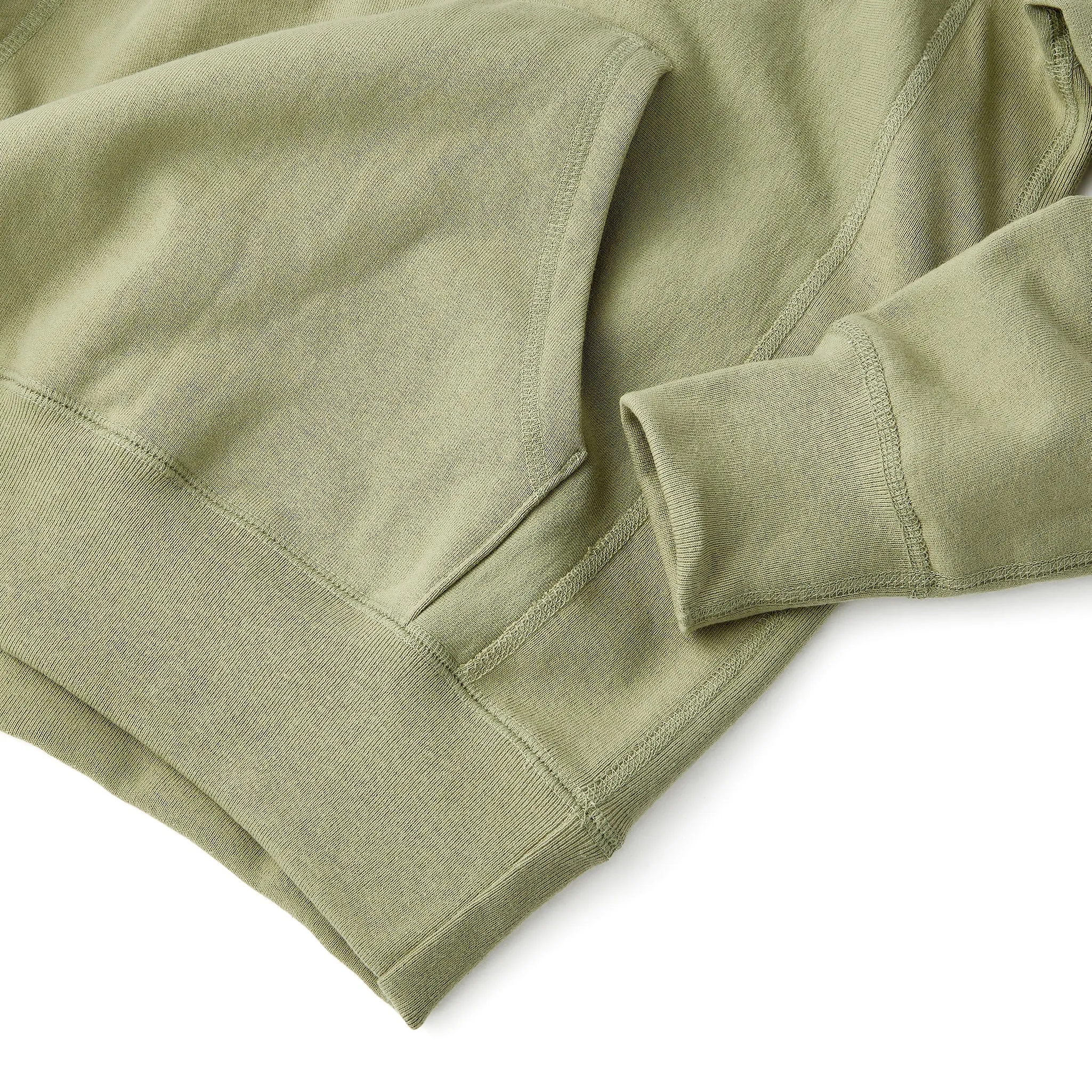 Skyline Heavyweight Fleece Hoodie in Dusty Olive