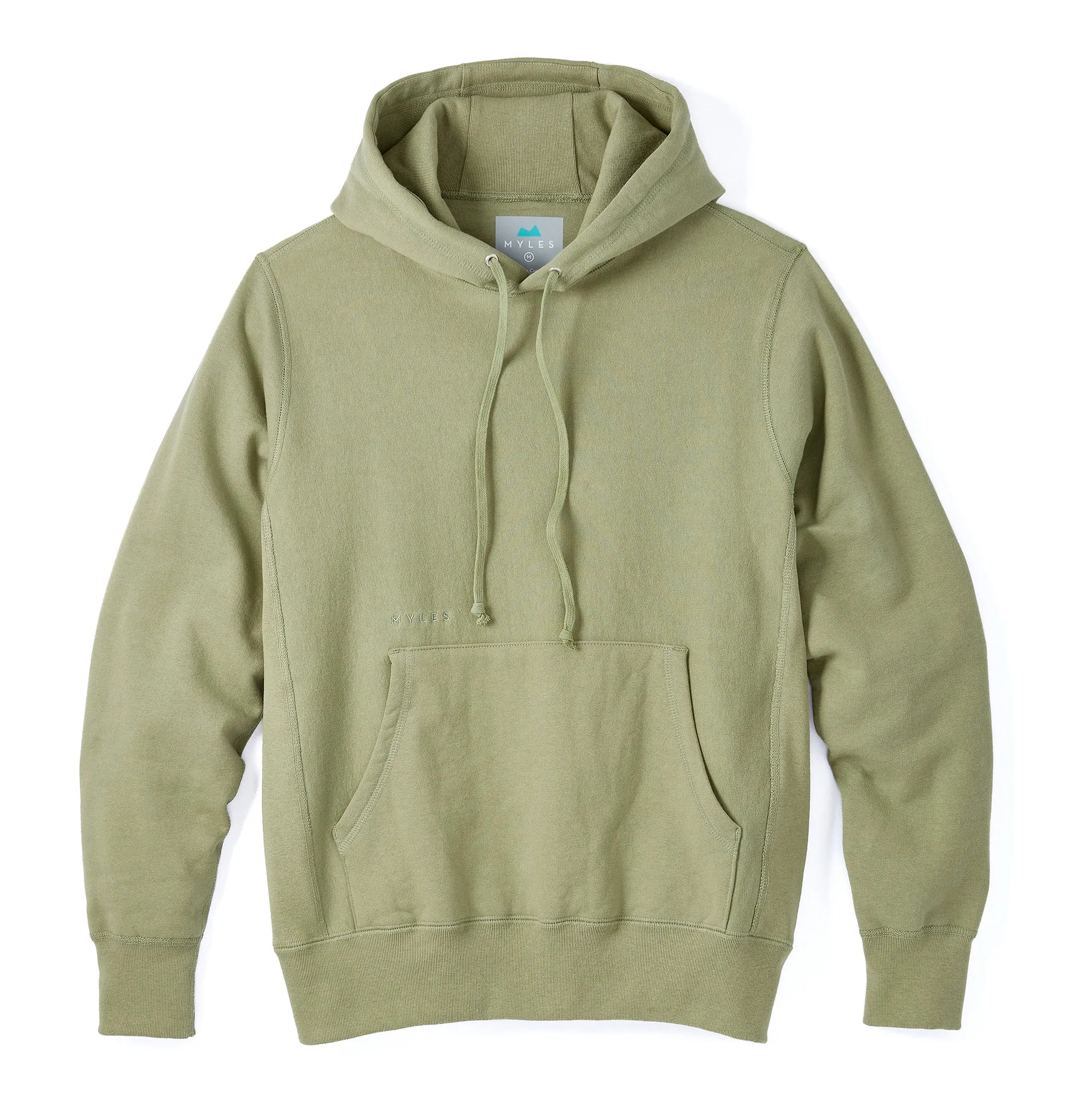 Skyline Heavyweight Fleece Hoodie in Dusty Olive