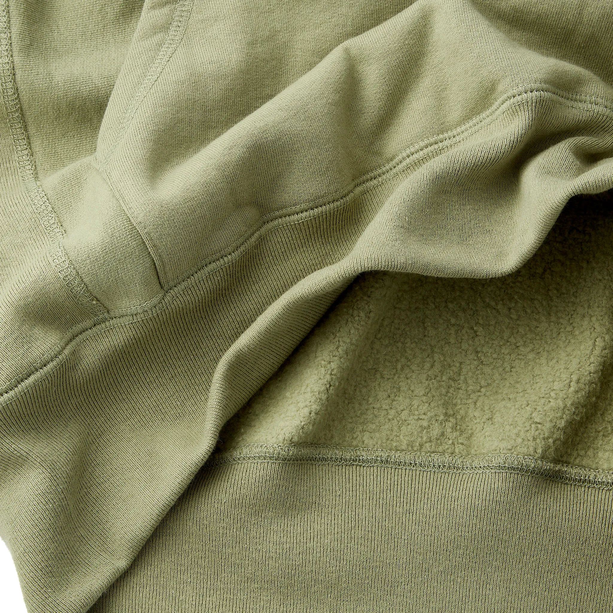 Skyline Heavyweight Fleece Hoodie in Dusty Olive