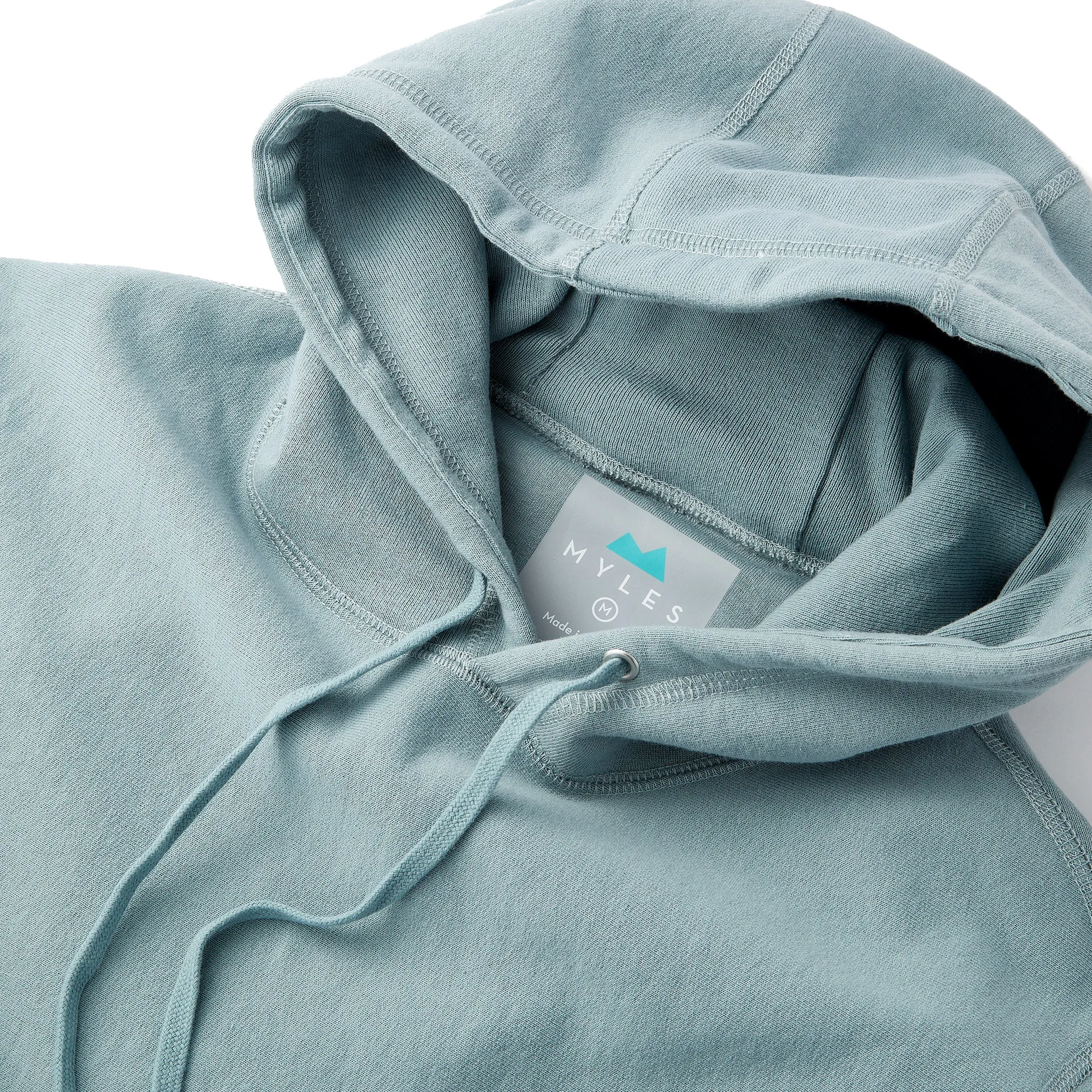 Skyline Heavyweight Fleece Hoodie in Steely Blue