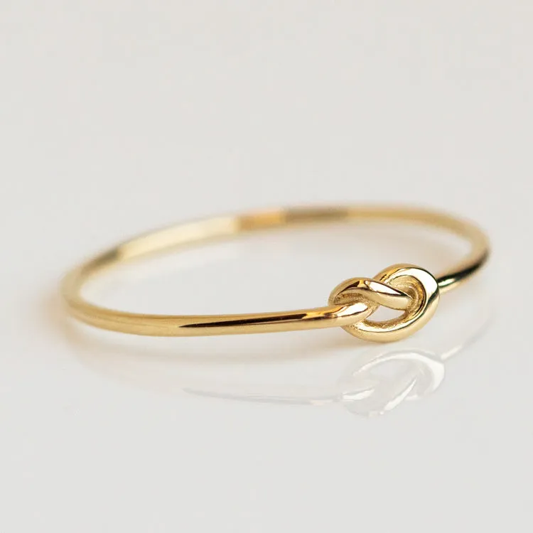 Solid Gold Simple Knot Ring