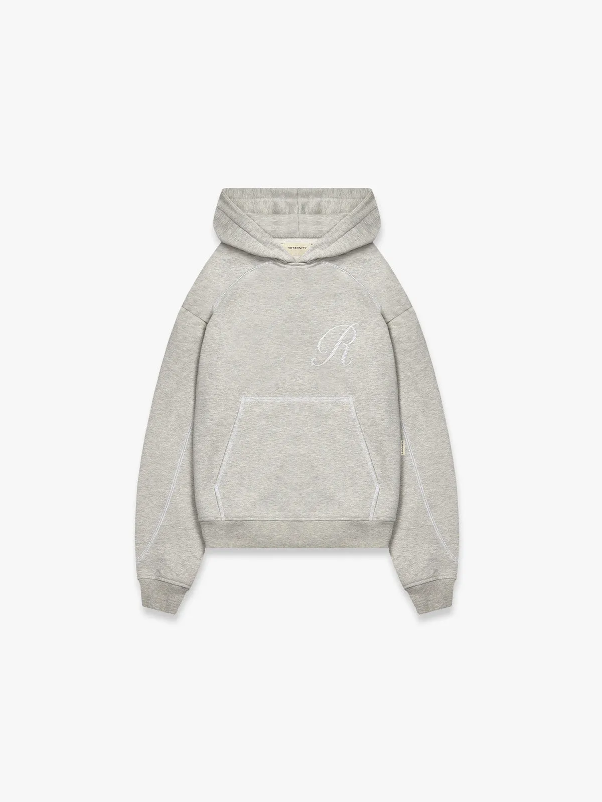 STITCHED ‘R’ HOODIE - MELANGE