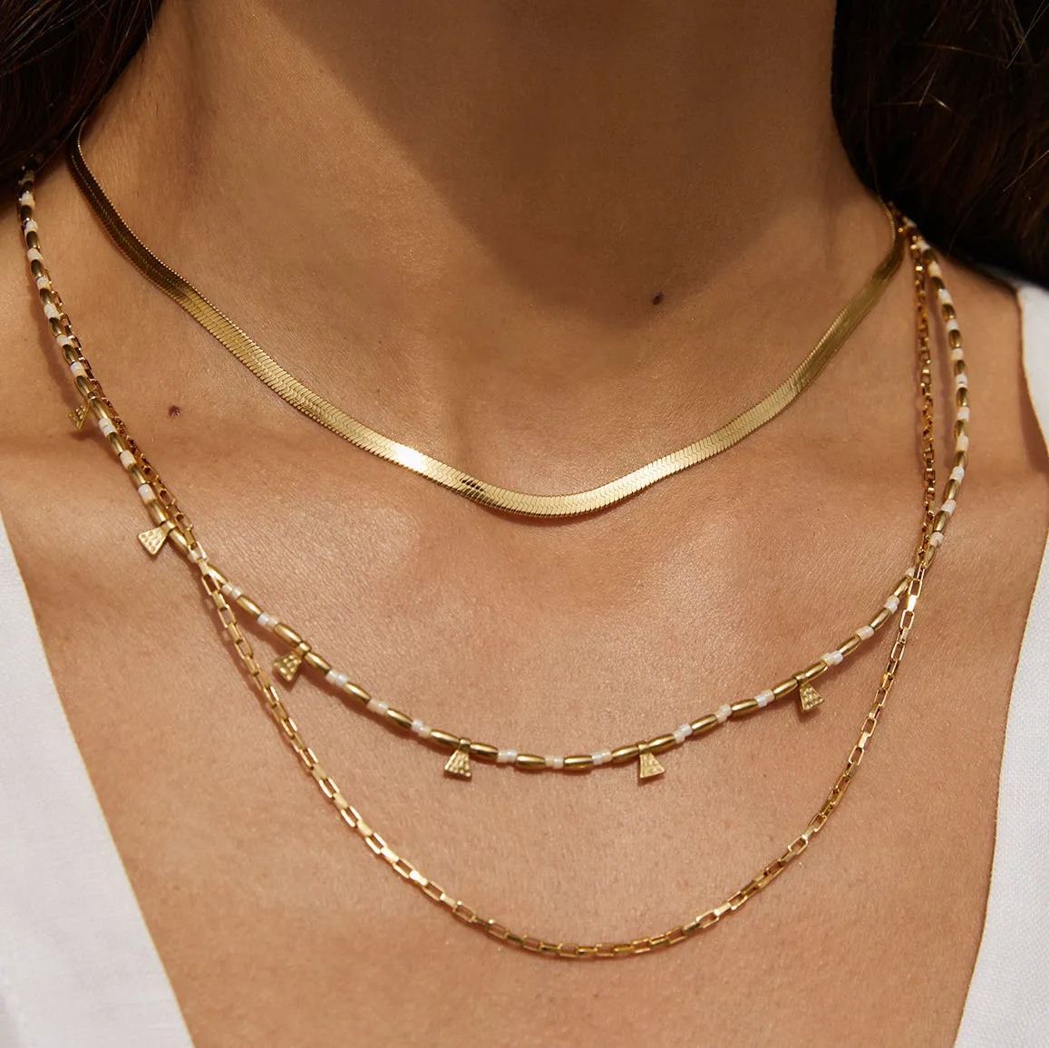 Sylvia Gold Snake Chain Necklace