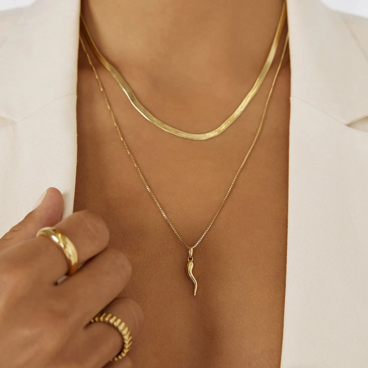 Sylvia Gold Snake Chain Necklace