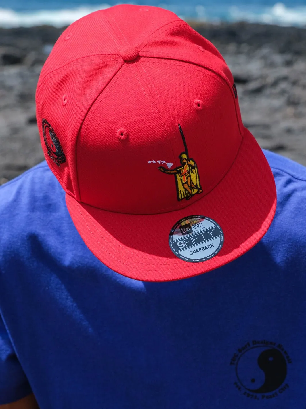 T&C Surf New Era Royal Kamehameha Cap