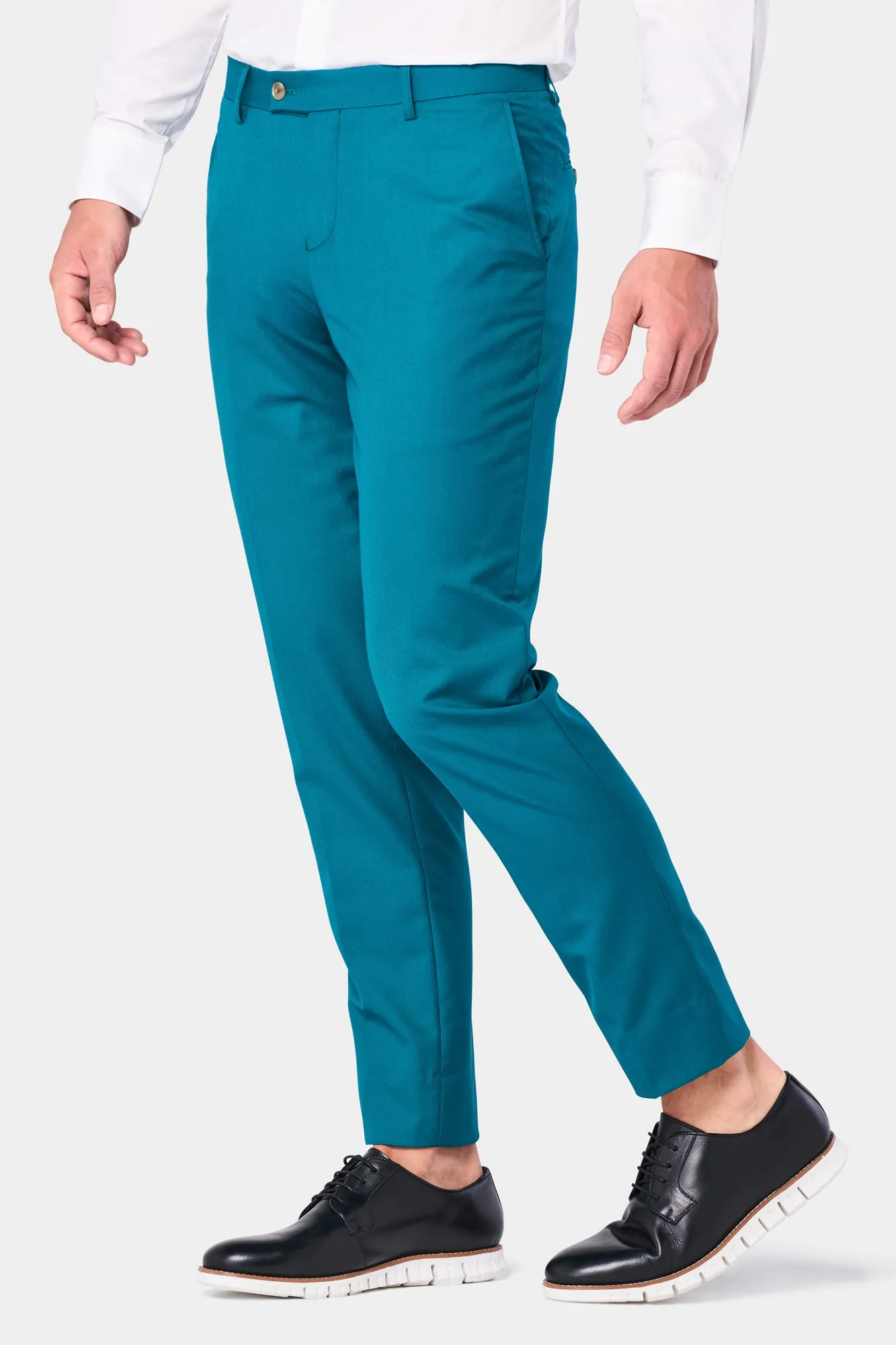 Teal 2 Button Suit