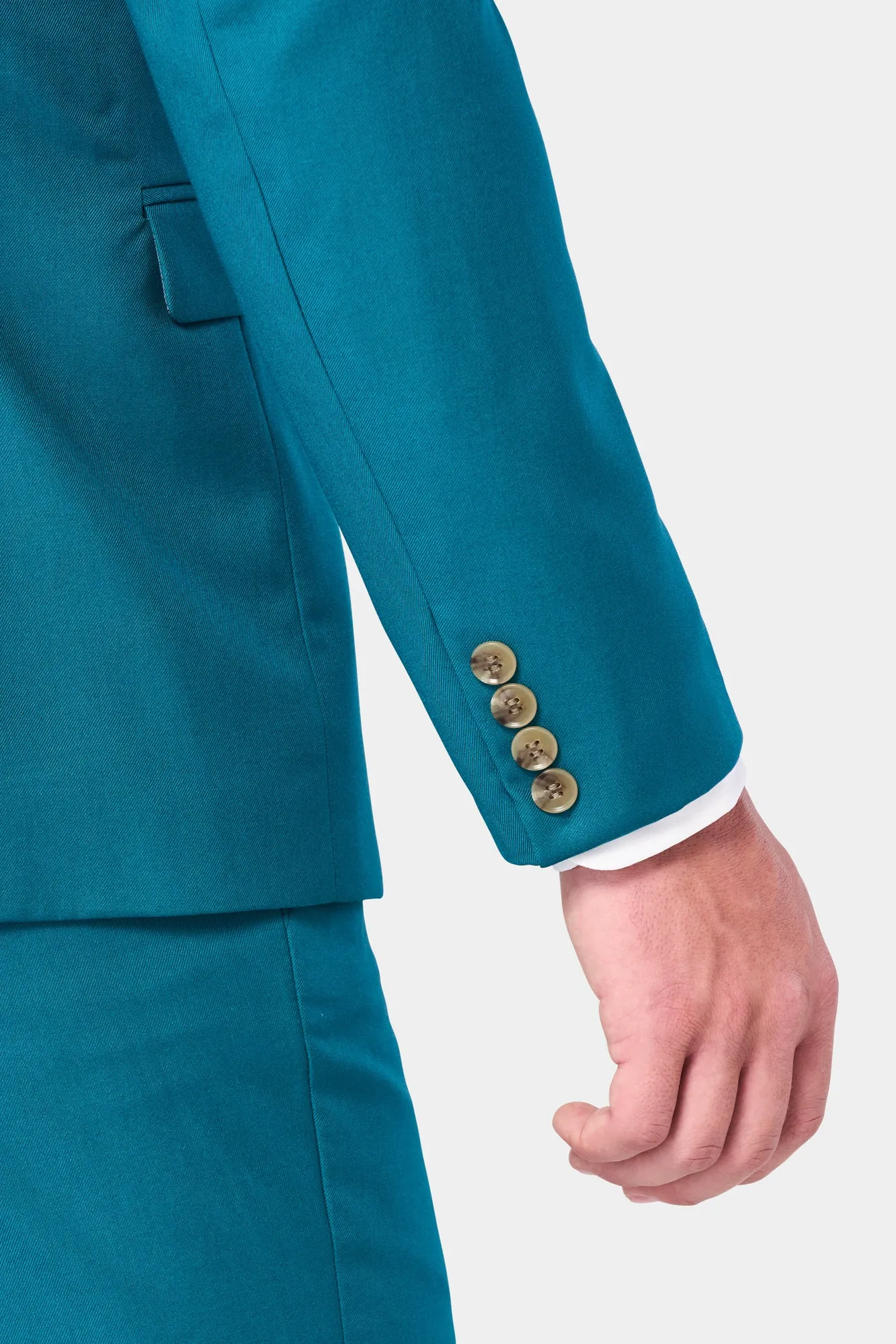 Teal 2 Button Suit