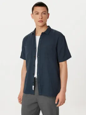 The Double Cloth Shirt in Blueberry